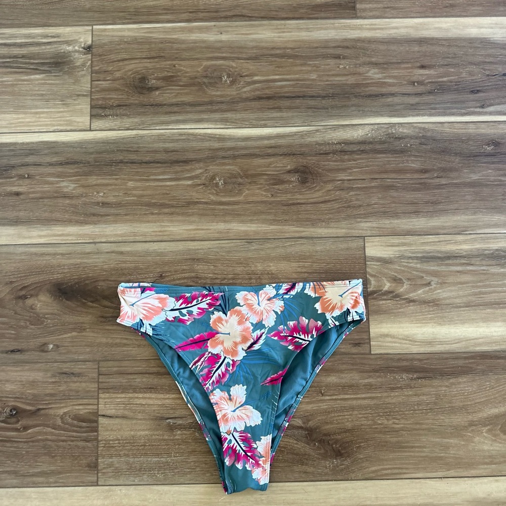 Roxy womens high-waisted Floral Bikini Bottom size large - Picture 2 of 6